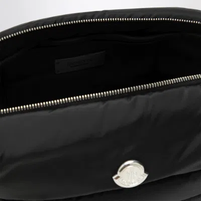 Moncler Caradoc Beauty Case In Quilted Black Nylon In Black