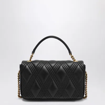 Valentino Quilted Chain Strap Shoulder Bag Studs In Black