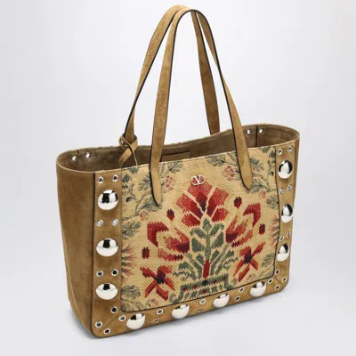 Valentino Garavani  Medium Tote Bag Nellcôte In Jacquard Fabric