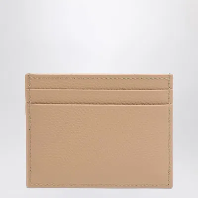 Valentino Vlogo Signature Credit Card Holder Rose Sand