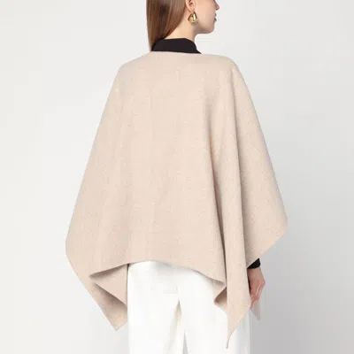 Max Mara Beige Alpaca And Wool Cape