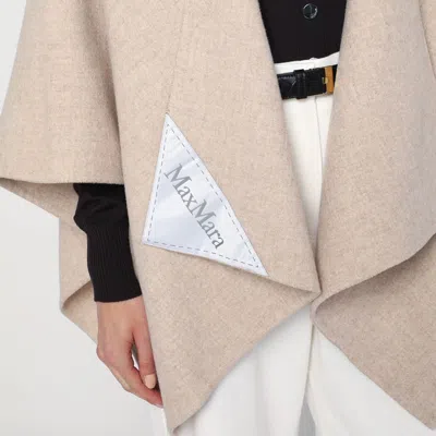 Max Mara Beige Alpaca And Wool Cape