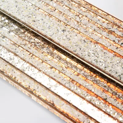 Jimmy Choo Sweetie Pouch In Plexiglass With Glitter