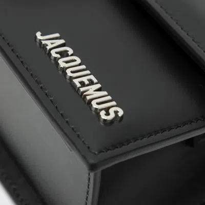 Jacquemus Rectangular Top Handle Detachable Strap Shoulder Bag In Black