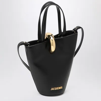 Jacquemus The Medium Bambola Asymmetric Leather Bucket Bag