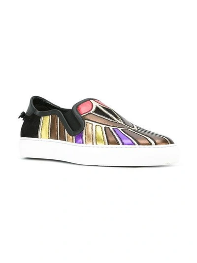Shop Givenchy Egyptian Print Low Top Sneakers In Black