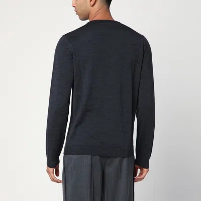 Roberto Collina Crewneck Knitted Sweater In Blue