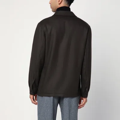 Tagliatore Wool Jacket With Chest Pockets And Collar In Black