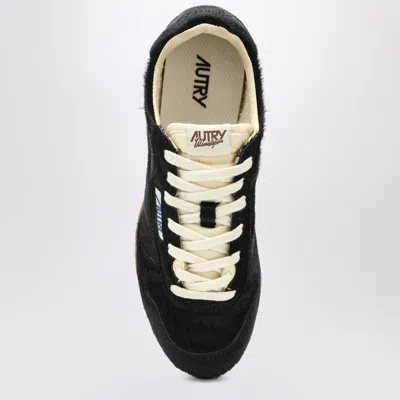 Autry Black Lace Up Sneakers In Black