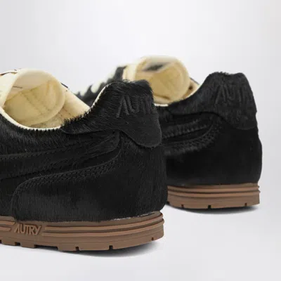 Autry Black Lace Up Sneakers In Black