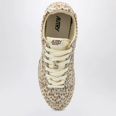 Autry Windspin Sneakers In Animalier Pony Skin