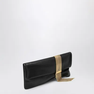 Jimmy Choo Clutch Zendra In Pelle Nera Donna In Black