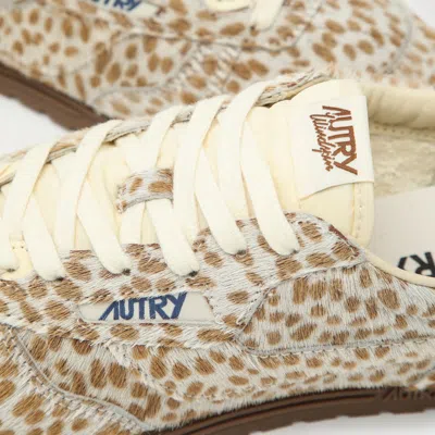 Autry Windspin Sneakers In Animalier Pony Skin