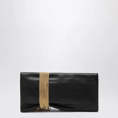Jimmy Choo Clutch Zendra In Pelle Nera Donna In Black