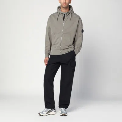 C.p. Company Hooded Sweatshirt With Pockets And Drawstring In Gray