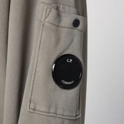 C.p. Company Hooded Sweatshirt With Pockets And Drawstring In Gray