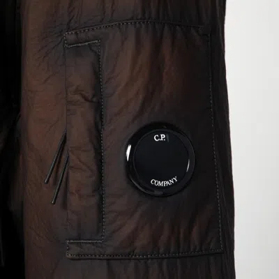 C.p. Company Bi-film Felt Jacket Puffer Jackets Green In Brown