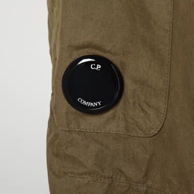 C.p. Company Cotton Rip Stop Loose Pants In Green