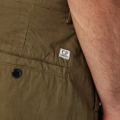 C.p. Company Cotton Rip Stop Loose Pants In Green