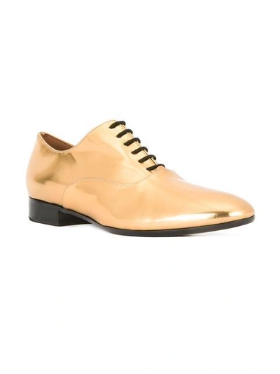 Shop Marni Metallic Oxford Shoes