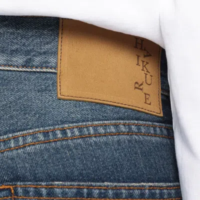 Haikure Wide-leg Jeans Washed Effect In Blue