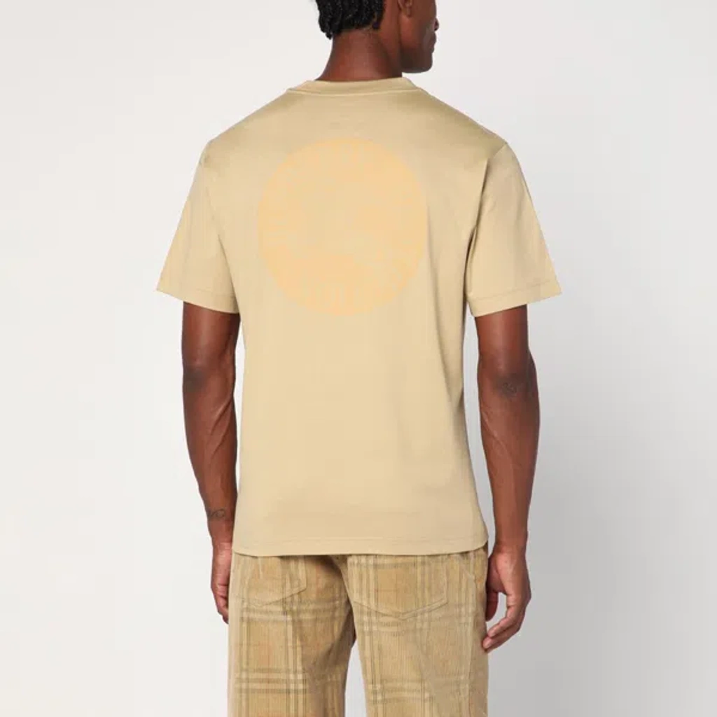 Tシャツ・カットソー Burberry Beige Short-Sleeved T-Shirt With Ekd Print Burberry Beige short-sleeved T-shirt with EKD print – Lord