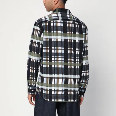 Bottega Veneta Checked Collar Shirt Long Sleeves In Gray