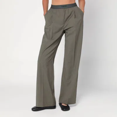 Loewe Khaki Wool Trousers