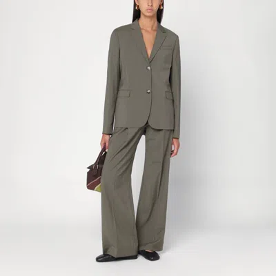 Loewe Khaki Wool Trousers