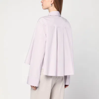 Loewe Anagram Trapeze Cropped Shirt In Purple