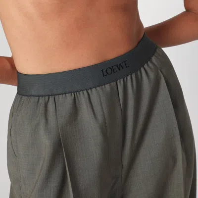 Loewe Khaki Wool Trousers