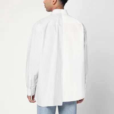 Mm6 Maison Margiela Split Design Button-down Collar Shirt In White