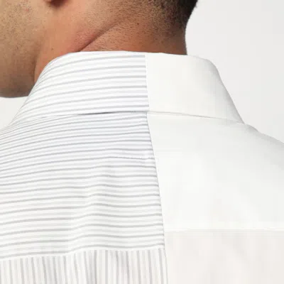 Mm6 Maison Margiela Split Design Button-down Collar Shirt In White