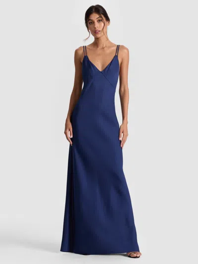 Alice And Olivia Kiro Maxi Dress In Blue