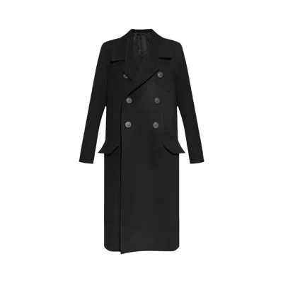 Pre-owned Rick Owens Cappotto Officer Coat 'black' | Men's Size 52