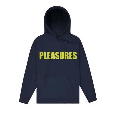 Pre-owned Pleasures Security Hoodie 'navy' | Blue | Men's Size Xxl