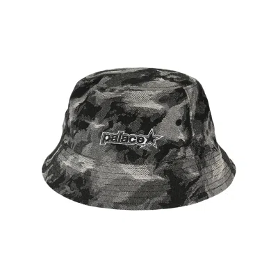 Pre-owned Palace P Star Bucket Hat 'black Denim' | Men's Size S/m