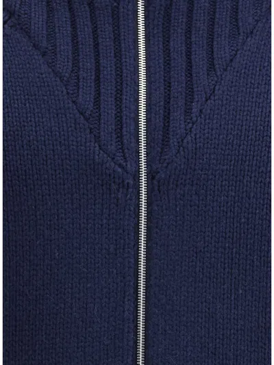 Brunello Cucinelli Long Sleeve Casual Jacket In Blue
