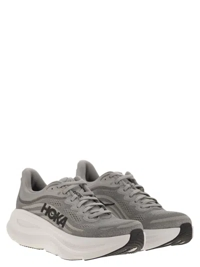 Hoka Outdoor Shoe Men Bondi 8 Sharkskin/harbor Mist In Gray