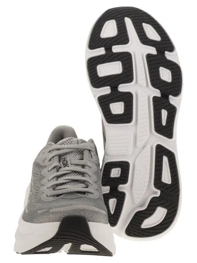 Hoka Outdoor Shoe Men Bondi 8 Sharkskin/harbor Mist In Gray