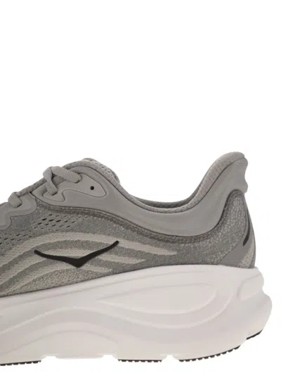 Hoka Outdoor Shoe Men Bondi 8 Sharkskin/harbor Mist In Gray