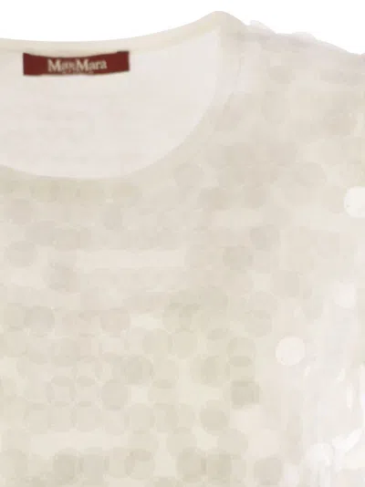 Max Mara Studio Saio Wool Sweater With Sequins