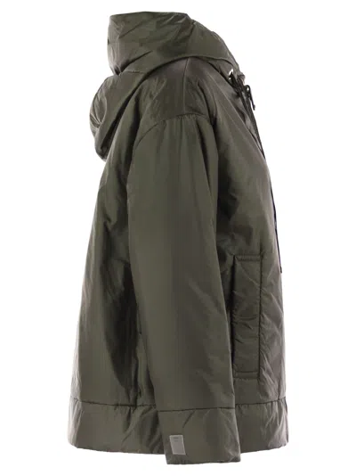 Max Mara The Cube Daria Drip Proof Canvas Padded Jacket With Hood