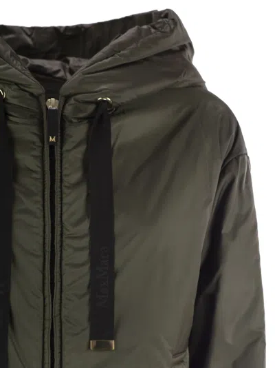Max Mara The Cube Daria Drip Proof Canvas Padded Jacket With Hood