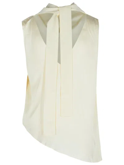 Rohe Cream Viscose Blend Tank Top In Neutral