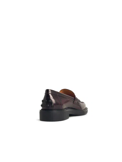 Tod's Burgundy Lear Loafers