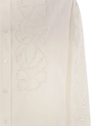Weekend Max Mara Elmi Embroidered Soft Poplin Shirt