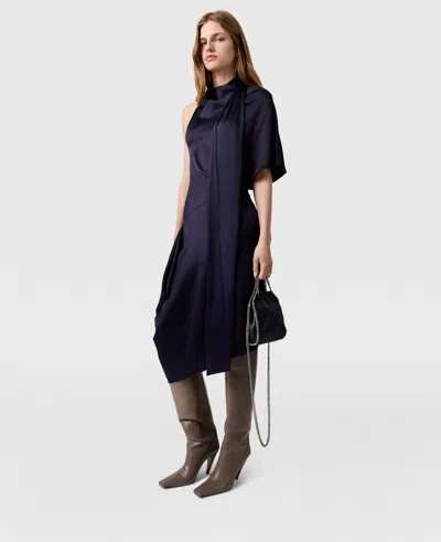 Stella Mccartney Asymmetric Tie-neck Midi Dress
