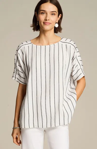 Jjill J.jill Wearever Stitched-stripes Popover