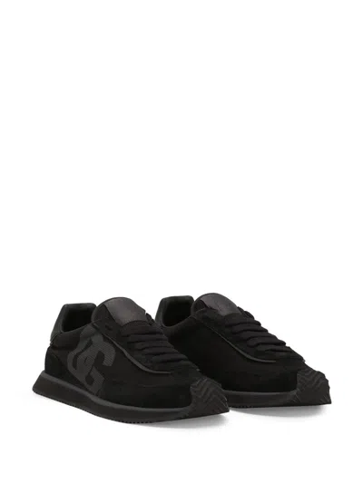 Dolce & Gabbana Low Top Sneakers Featuring Suede Accents